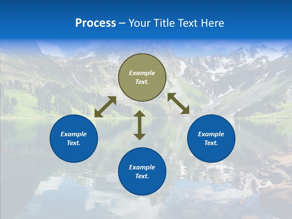 Desolate Clouds Altai PowerPoint Template