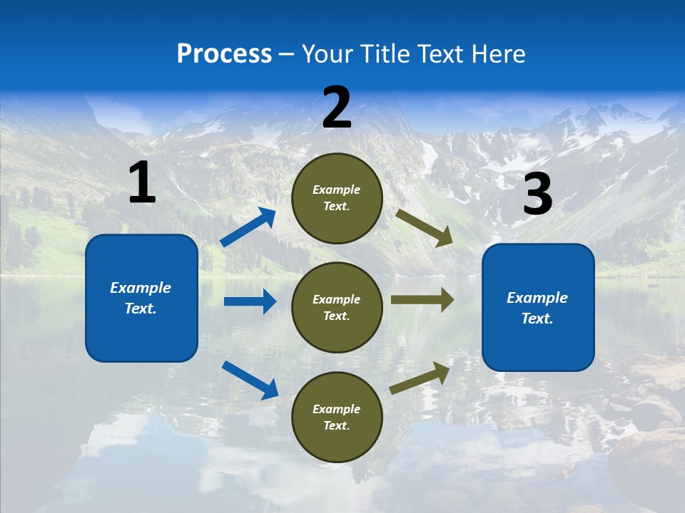 Desolate Clouds Altai PowerPoint Template