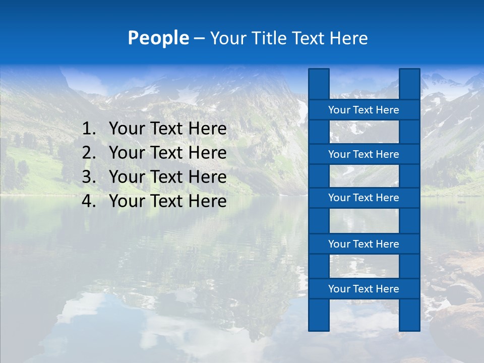 Desolate Clouds Altai PowerPoint Template