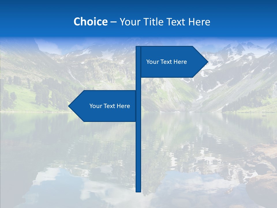 Desolate Clouds Altai PowerPoint Template