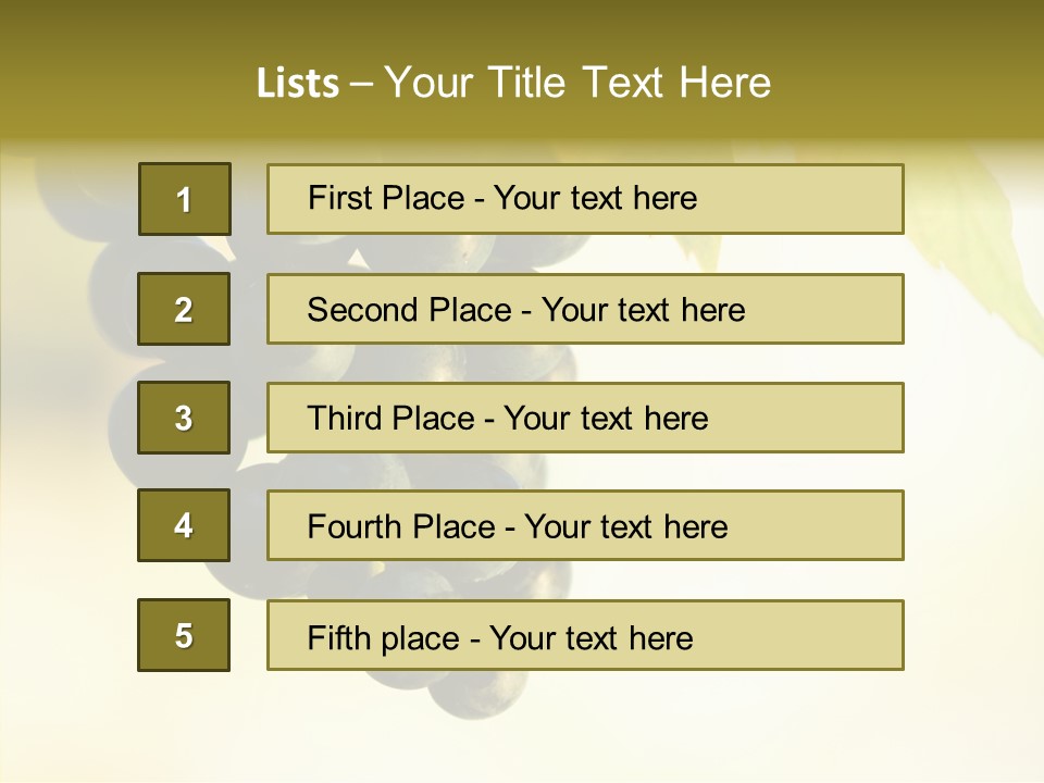 Bunch Drink Wine PowerPoint Template