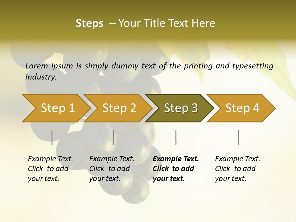 Bunch Drink Wine PowerPoint Template