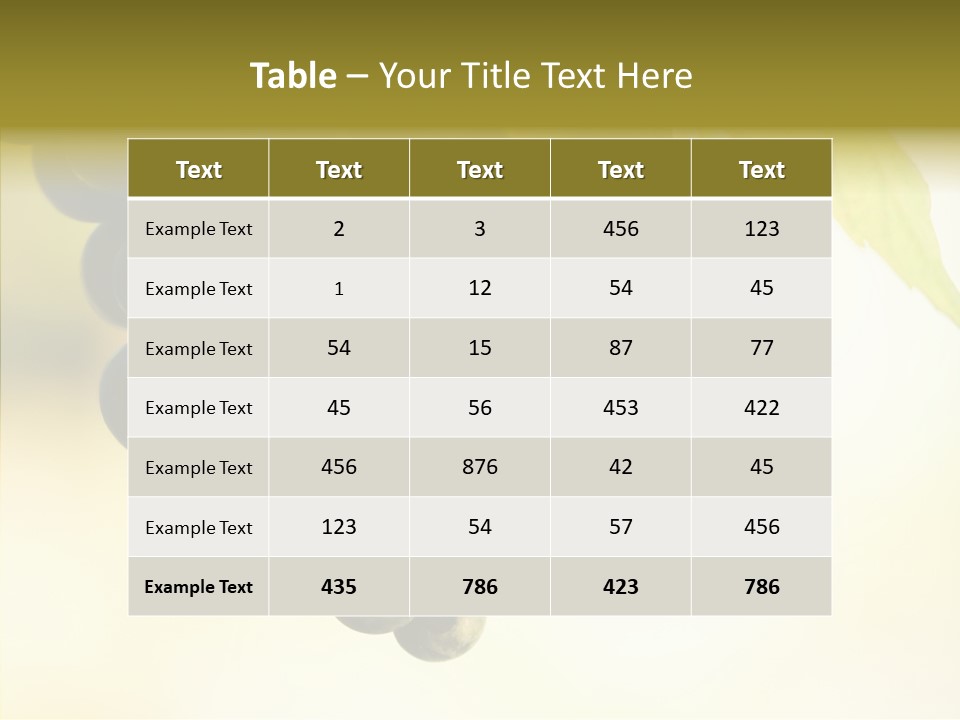 Bunch Drink Wine PowerPoint Template