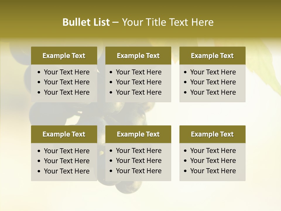 Bunch Drink Wine PowerPoint Template