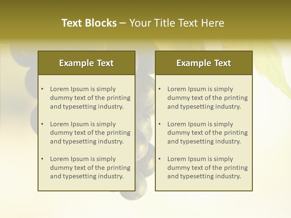 Bunch Drink Wine PowerPoint Template