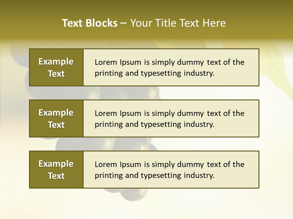 Bunch Drink Wine PowerPoint Template