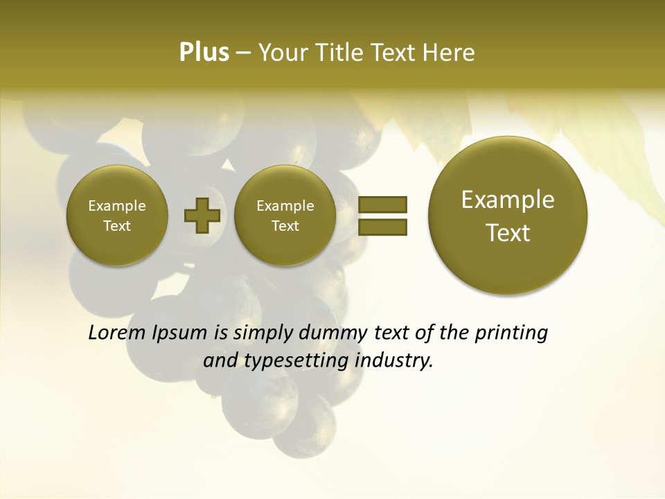 Bunch Drink Wine PowerPoint Template