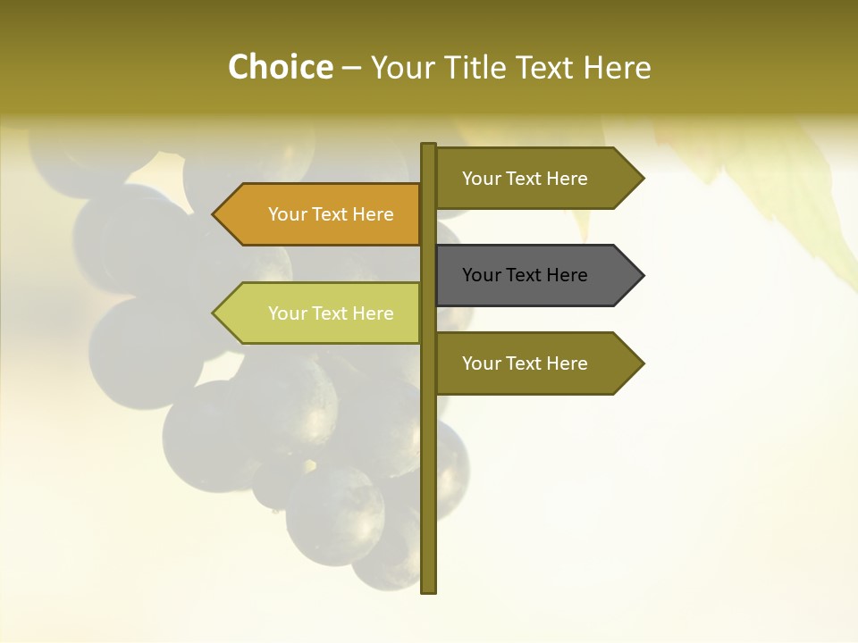 Bunch Drink Wine PowerPoint Template