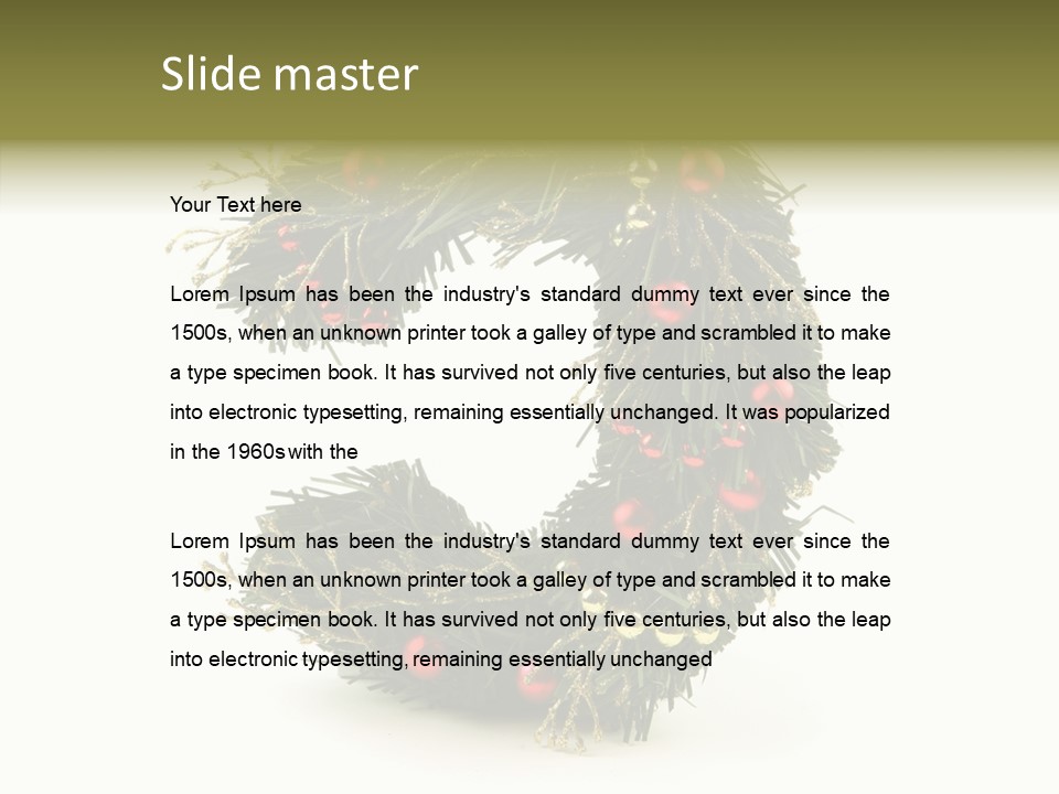 White Botany Year PowerPoint Template