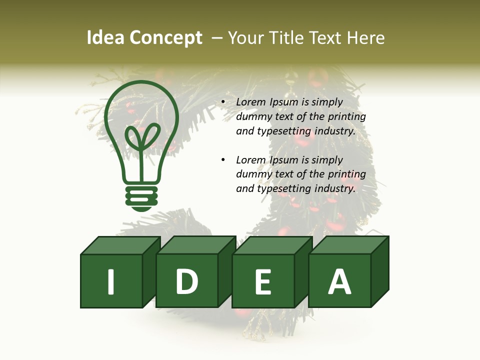 White Botany Year PowerPoint Template