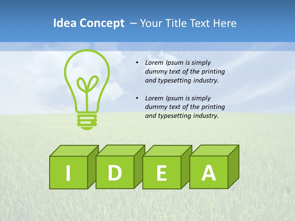 Leaf Solitude Paradise PowerPoint Template