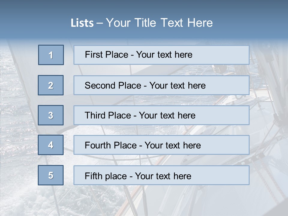 Cruise Vacation Water PowerPoint Template