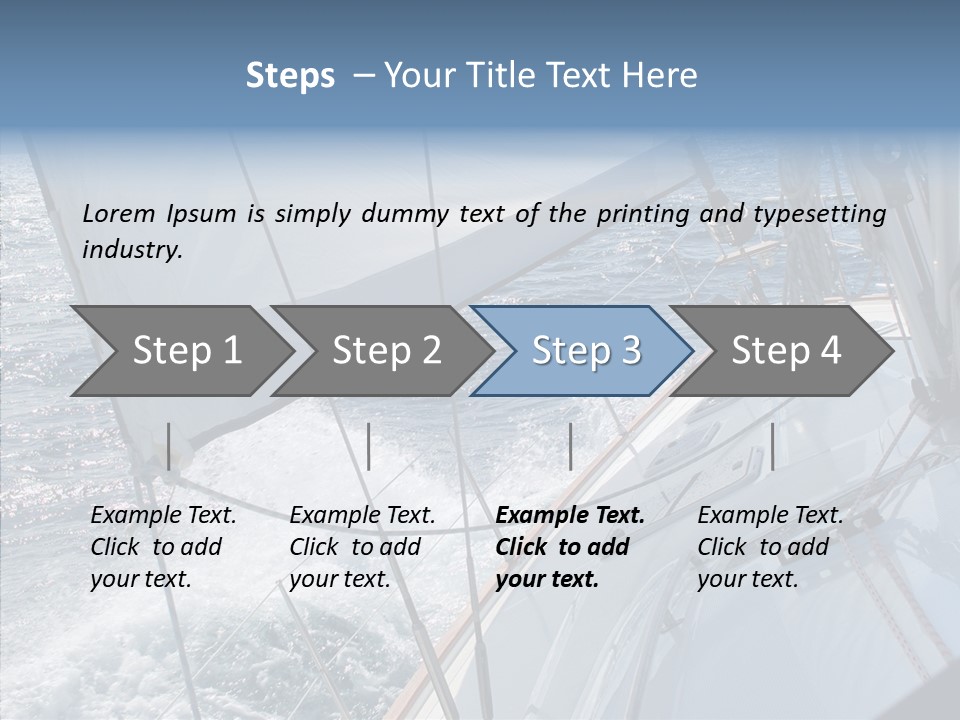 Cruise Vacation Water PowerPoint Template