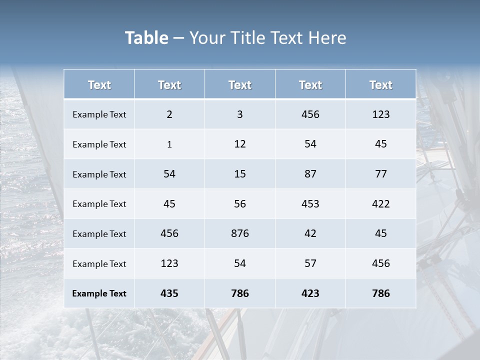 Cruise Vacation Water PowerPoint Template