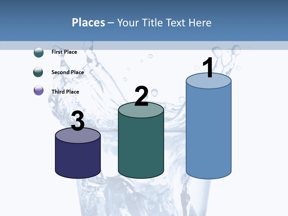 Spray Cube Drop PowerPoint Template