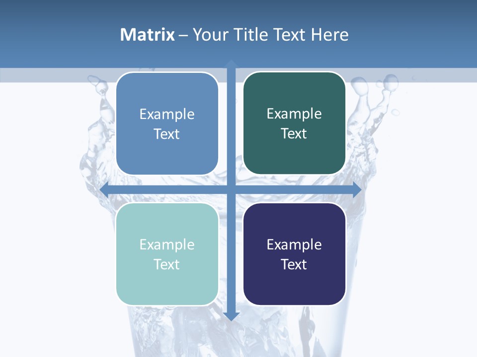 Spray Cube Drop PowerPoint Template