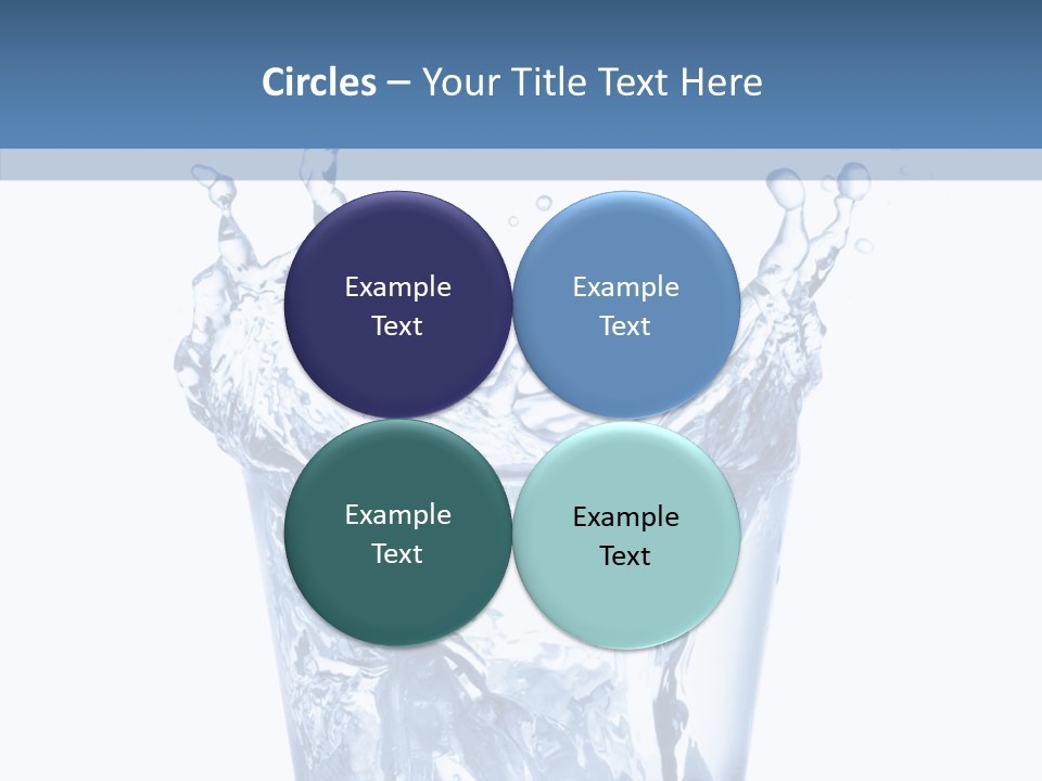 Spray Cube Drop PowerPoint Template