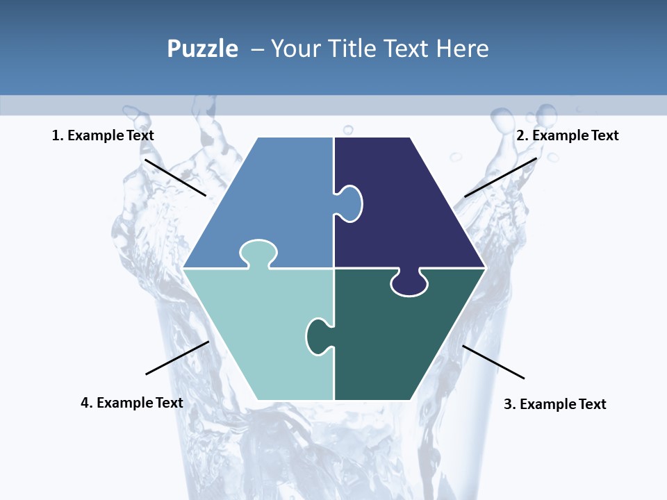 Spray Cube Drop PowerPoint Template