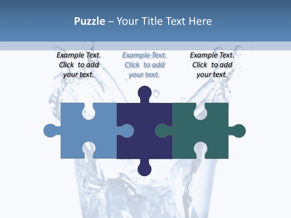 Spray Cube Drop PowerPoint Template