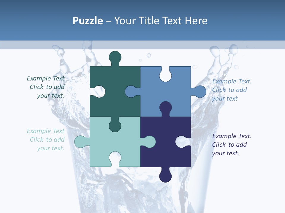 Spray Cube Drop PowerPoint Template