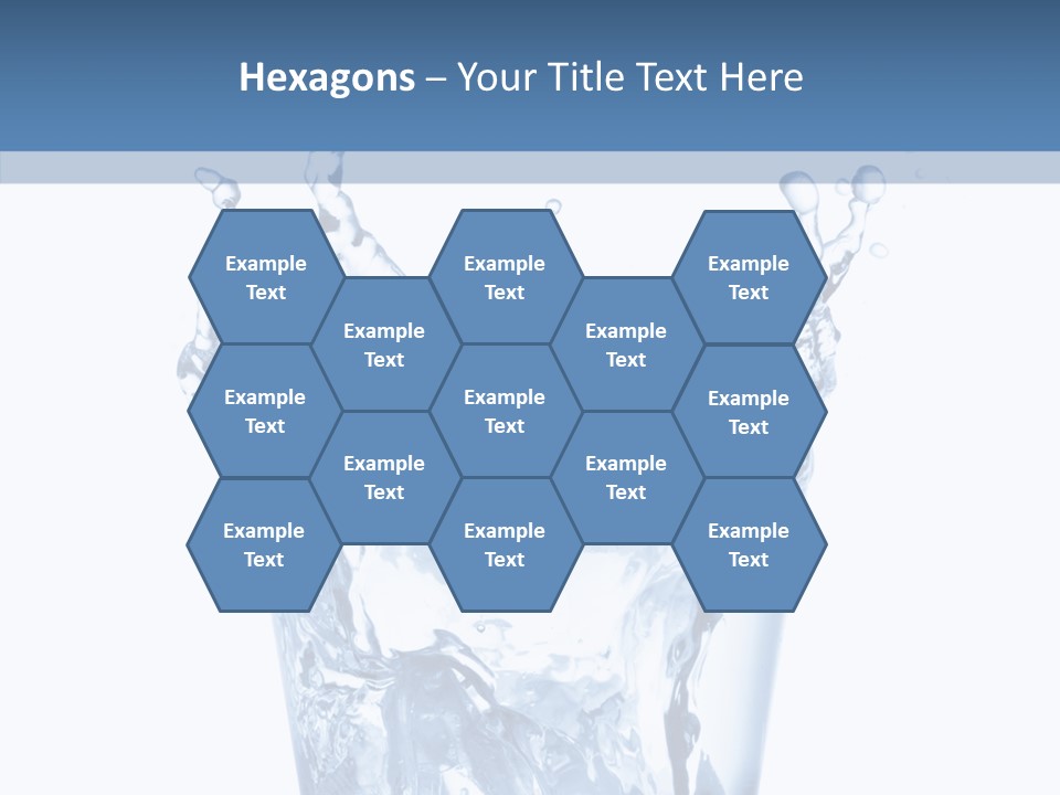 Spray Cube Drop PowerPoint Template