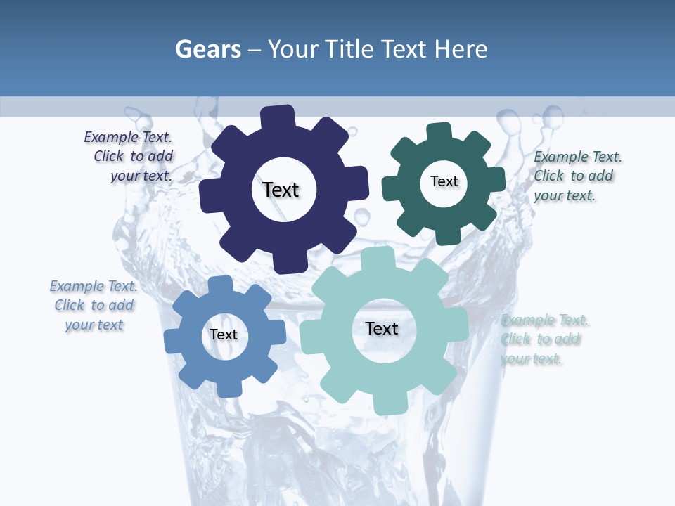 Spray Cube Drop PowerPoint Template