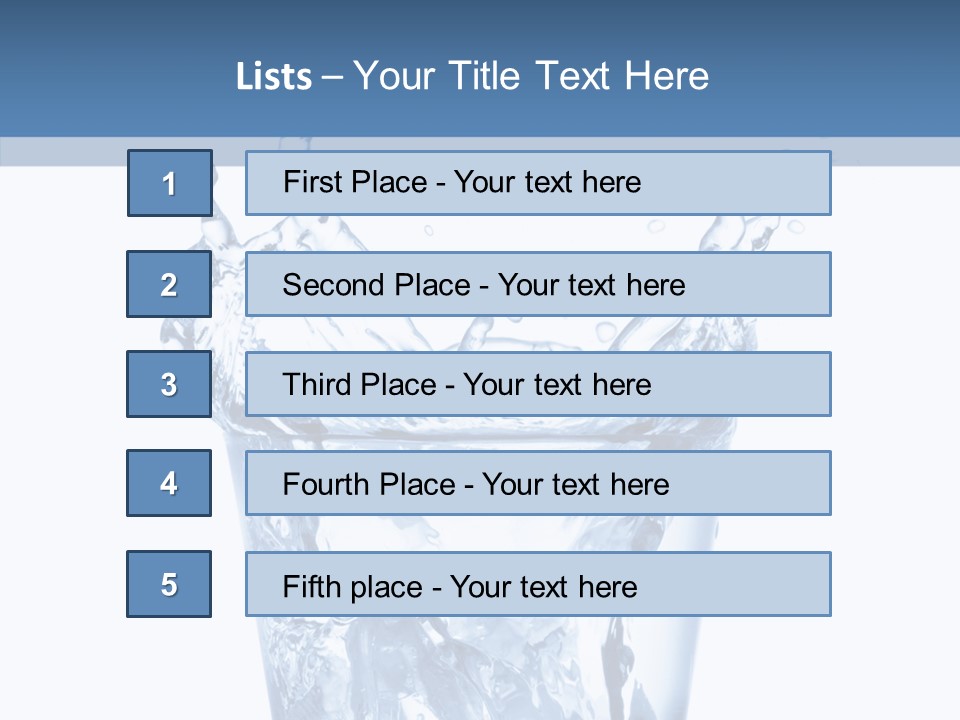 Spray Cube Drop PowerPoint Template