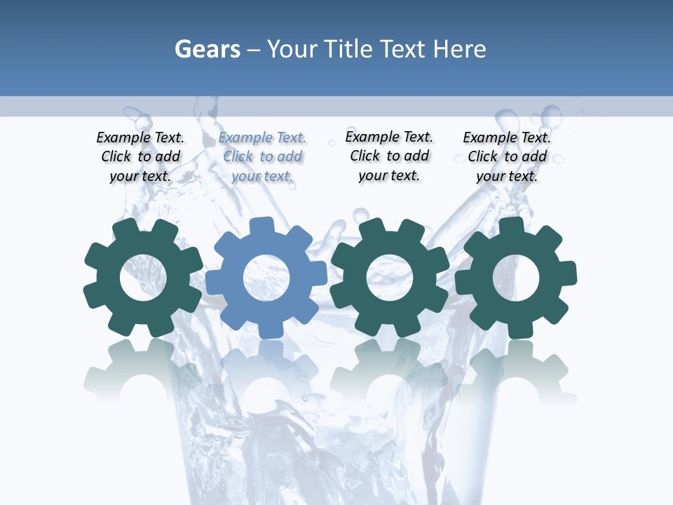 Spray Cube Drop PowerPoint Template