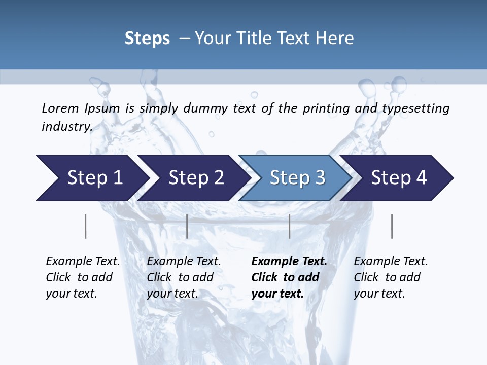 Spray Cube Drop PowerPoint Template