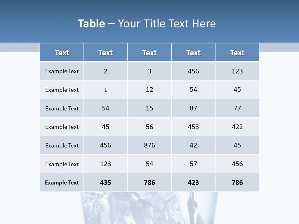 Spray Cube Drop PowerPoint Template