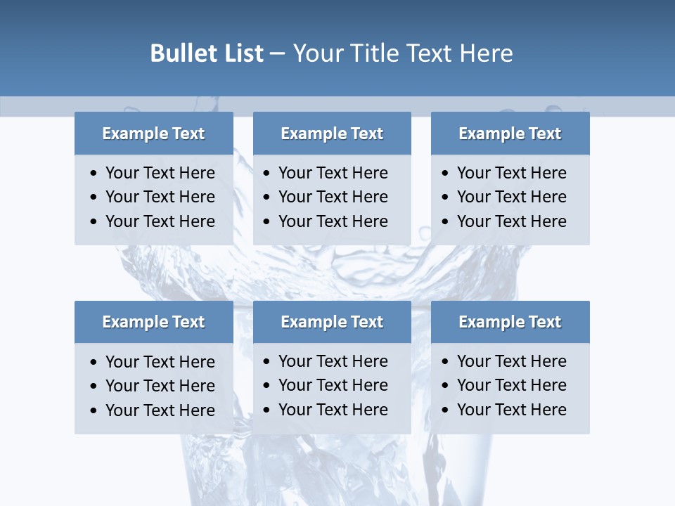 Spray Cube Drop PowerPoint Template