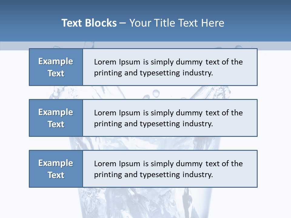 Spray Cube Drop PowerPoint Template