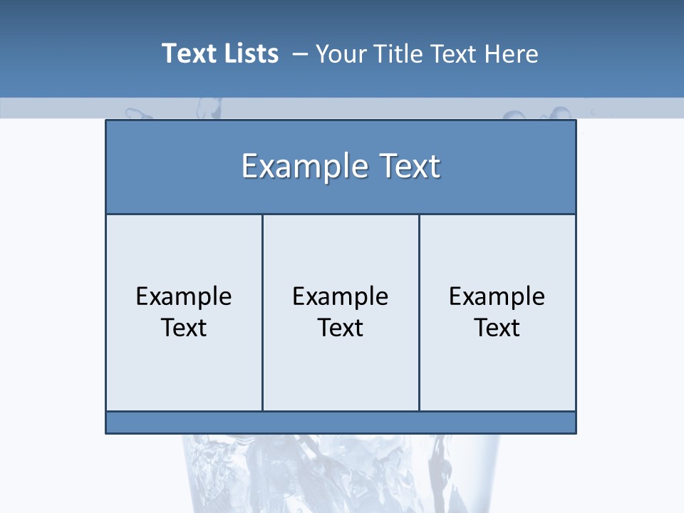Spray Cube Drop PowerPoint Template