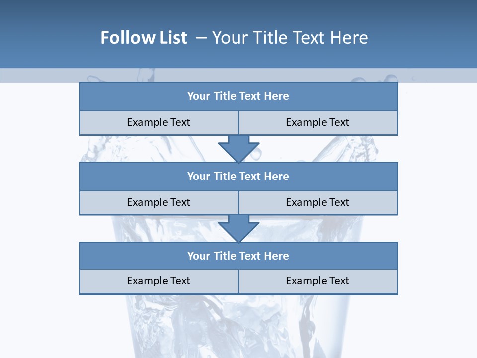 Spray Cube Drop PowerPoint Template