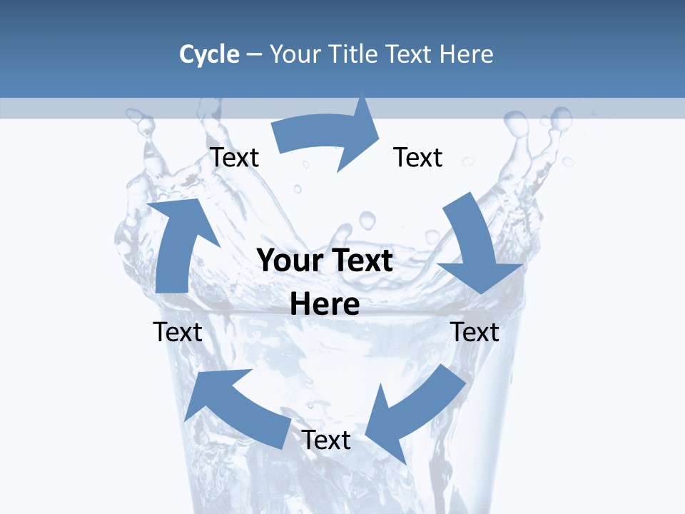 Spray Cube Drop PowerPoint Template