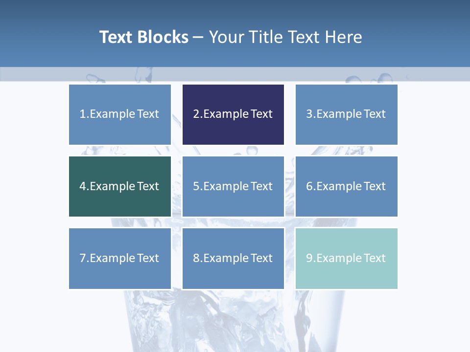 Spray Cube Drop PowerPoint Template