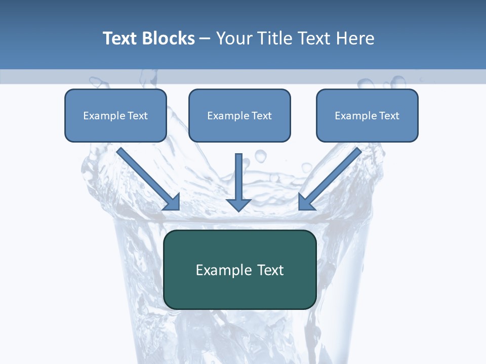 Spray Cube Drop PowerPoint Template