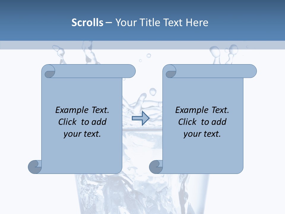 Spray Cube Drop PowerPoint Template