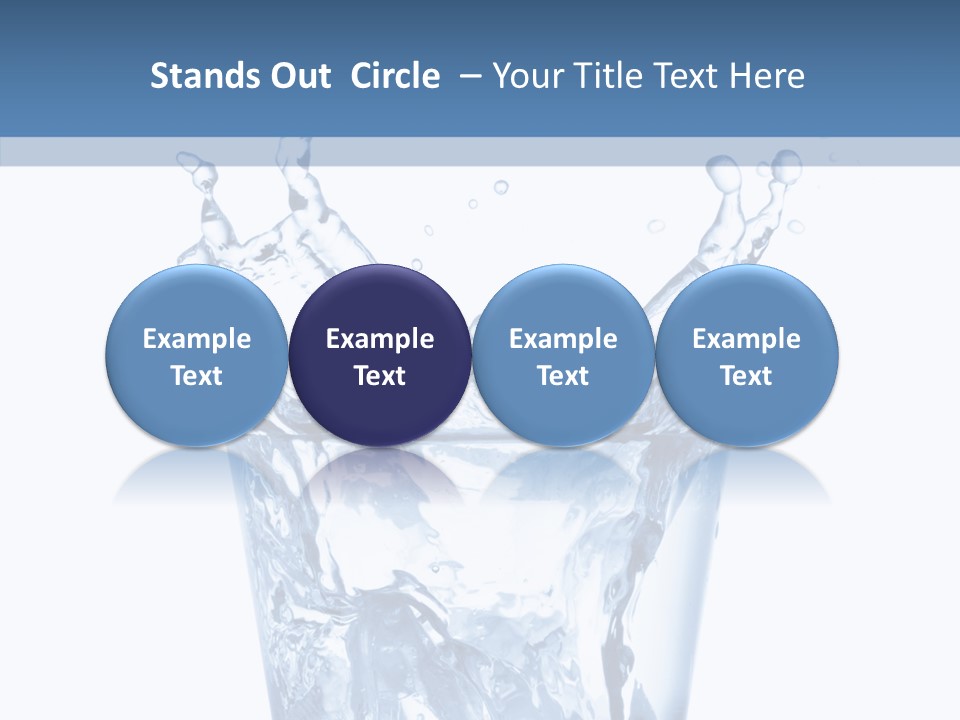 Spray Cube Drop PowerPoint Template