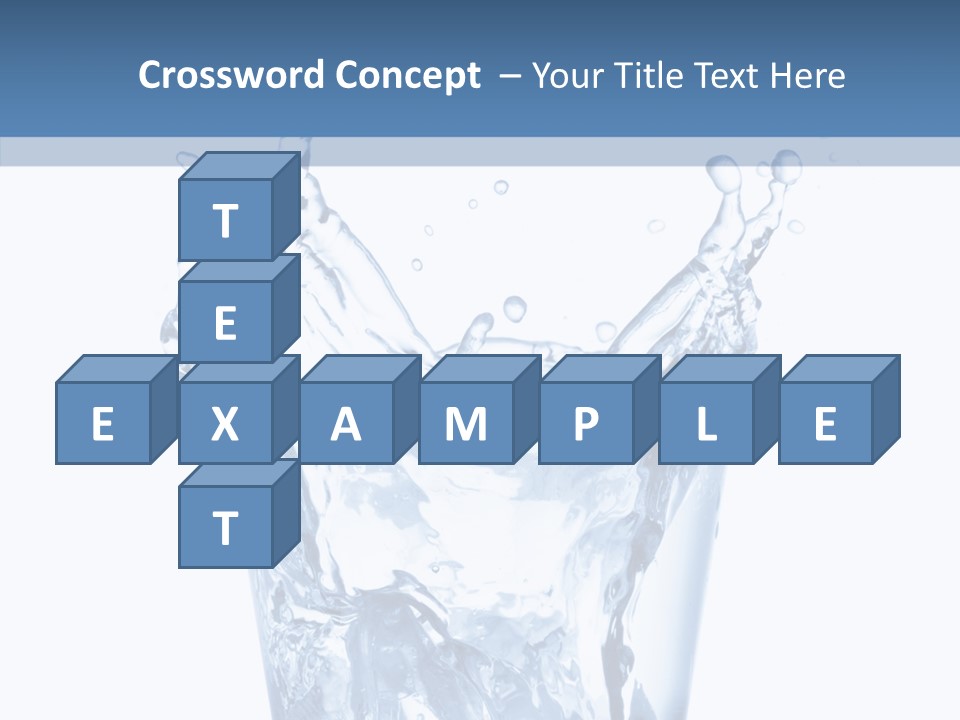 Spray Cube Drop PowerPoint Template