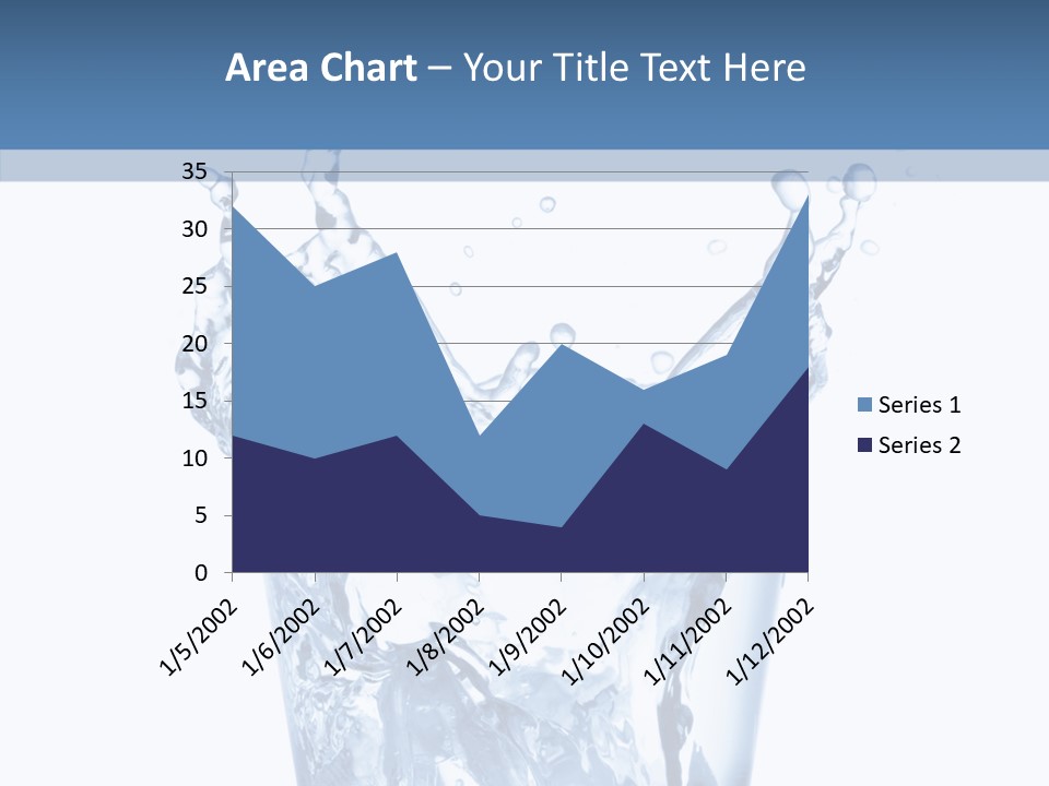 Spray Cube Drop PowerPoint Template