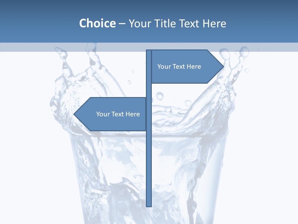 Spray Cube Drop PowerPoint Template