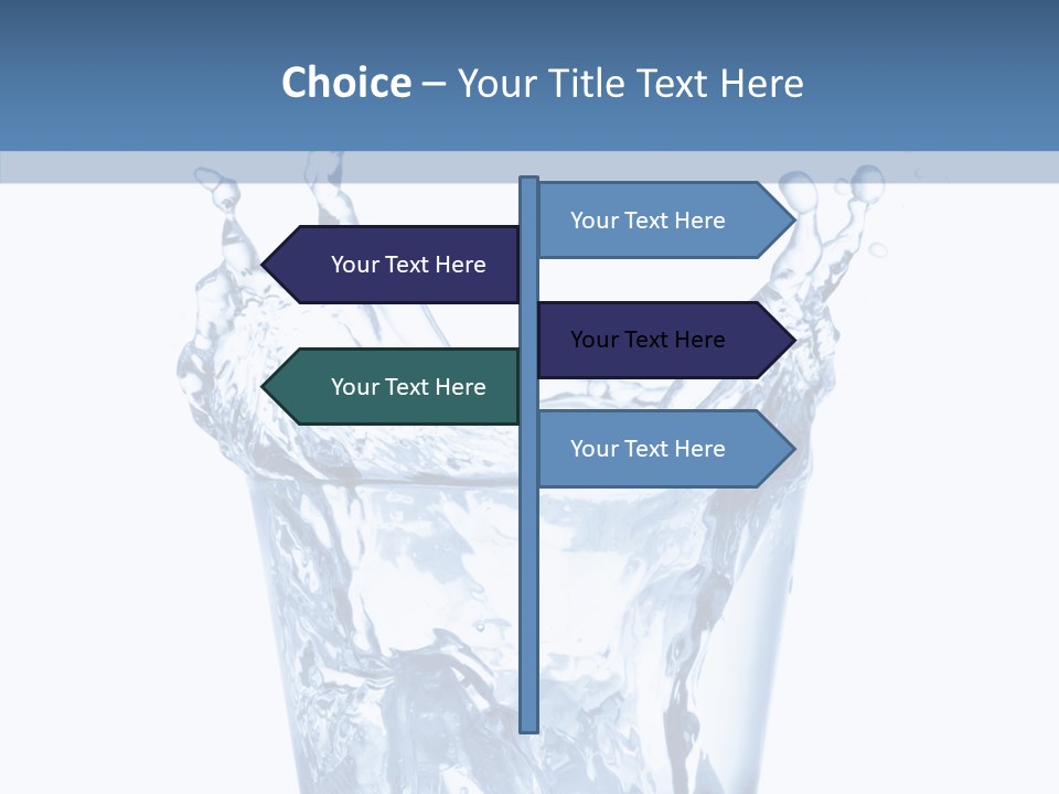 Spray Cube Drop PowerPoint Template