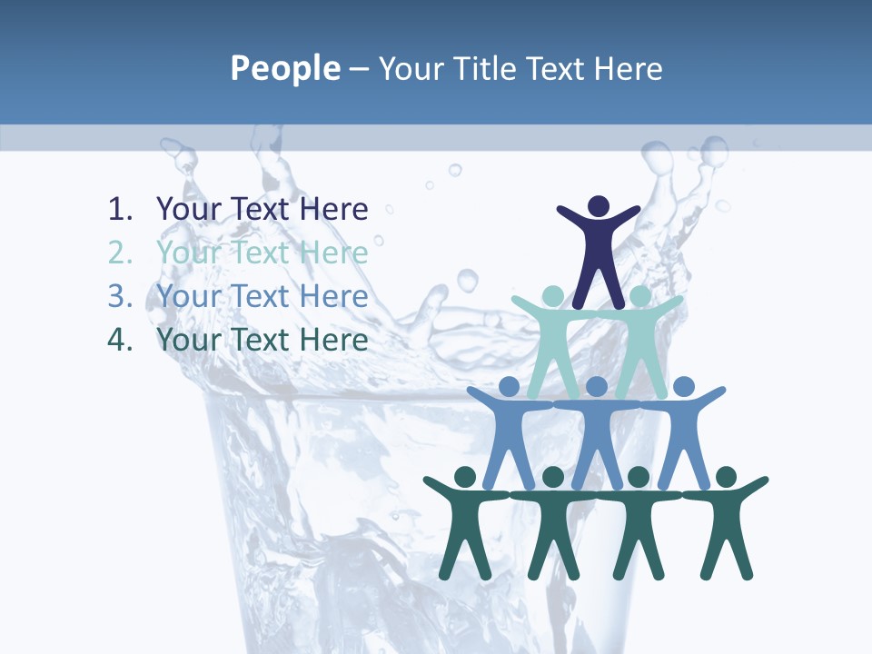 Spray Cube Drop PowerPoint Template