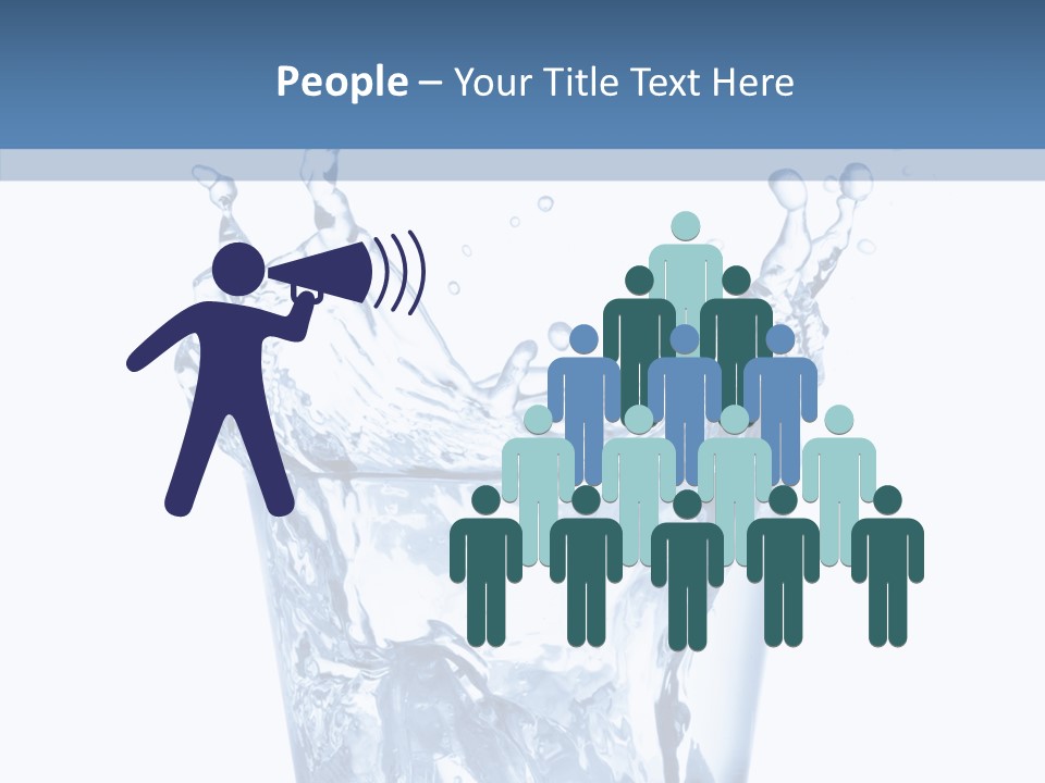 Spray Cube Drop PowerPoint Template