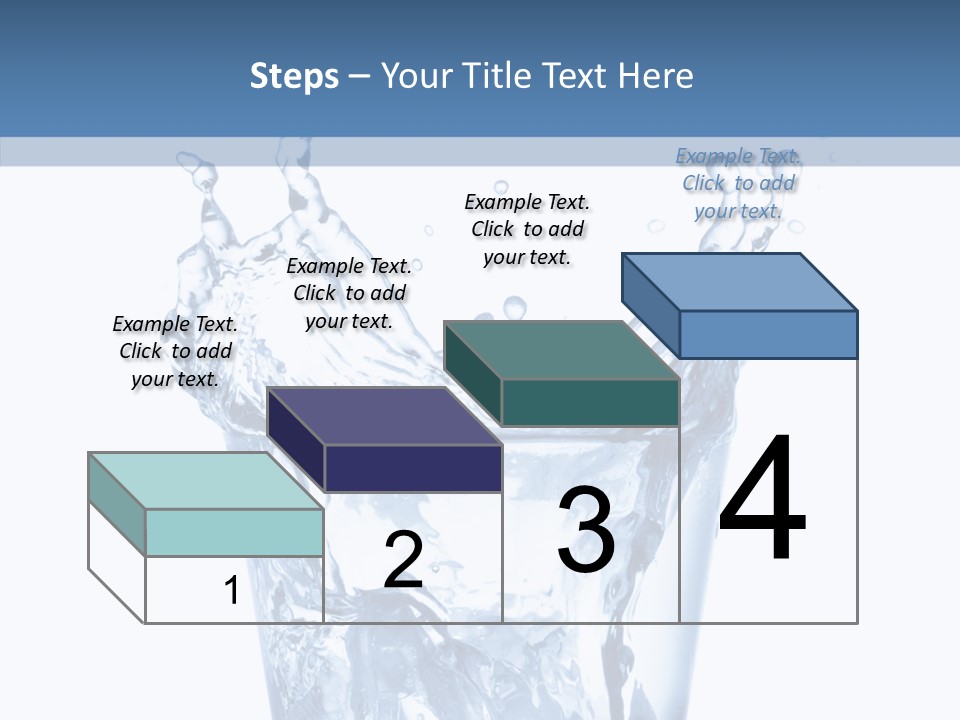Spray Cube Drop PowerPoint Template