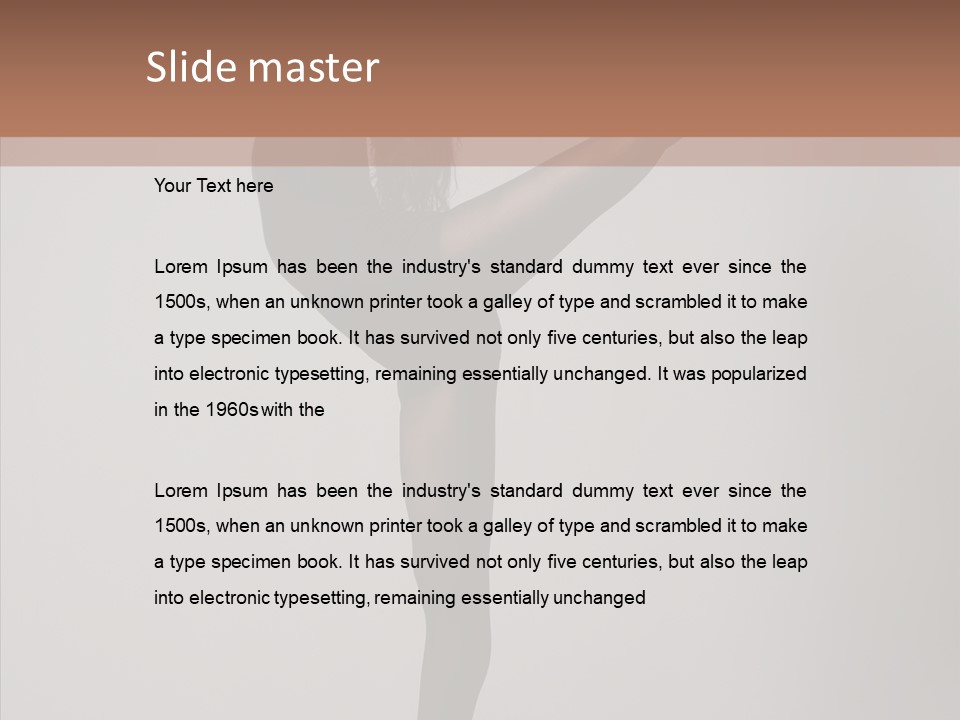 Body Black Exercise PowerPoint Template