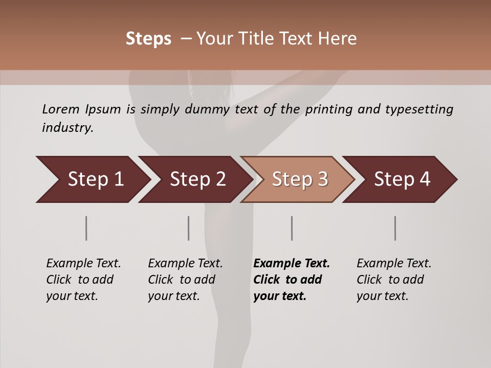 Body Black Exercise PowerPoint Template