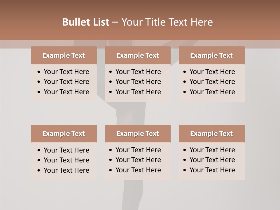 Body Black Exercise PowerPoint Template