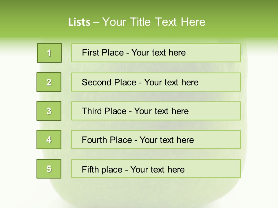 Freshness Delicious Green PowerPoint Template